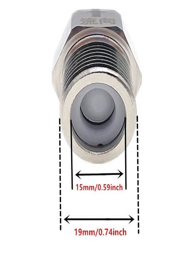 LDCRE صمام فحص نحاسي، سن ذكر ½ بوصة إلى سن أنثى ½ بوصة، مانع ارتداد أحادي الاتجاه، مطلي بالنيكل، لتوصيل خرطوم إمداد المياه لسخان المركبات الترفيهية، والمرحاض، وخزان المياه (قطعتان). - Image 4